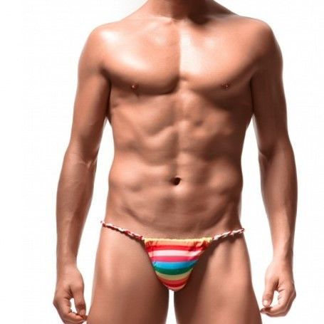 Les sous-vêtements sexy G de dossiers du boxeur des hommes des fibres XL 2XL ficellent la basse taille de lanière