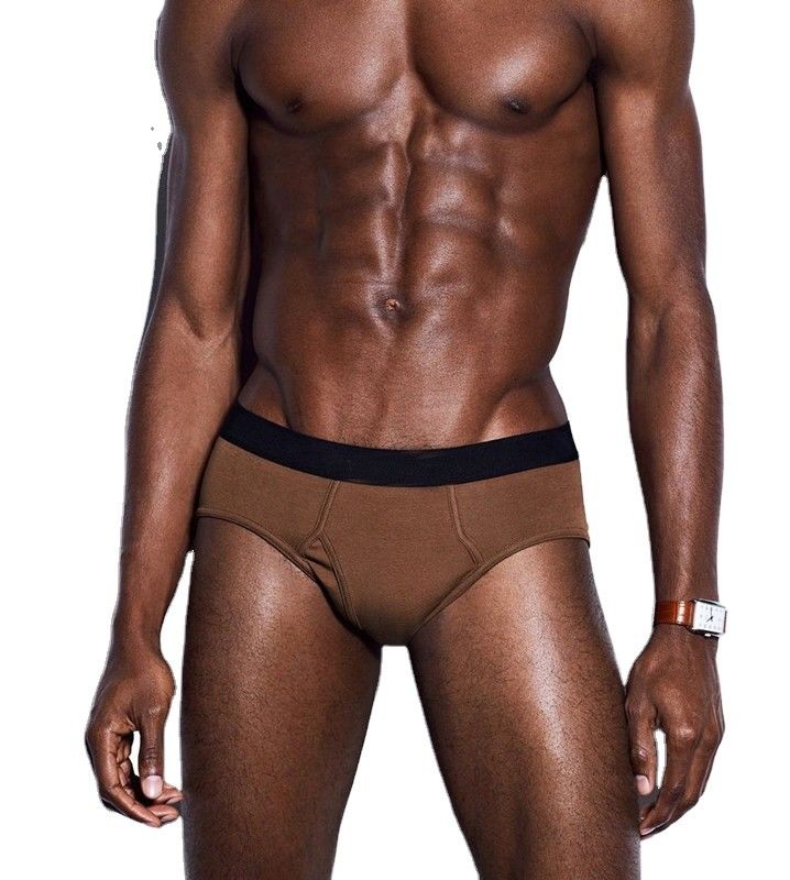 Coton 95 respirable de sous-vêtements d'hommes de coton de Mi-hausse 5 dossiers de boxeur de Spandex