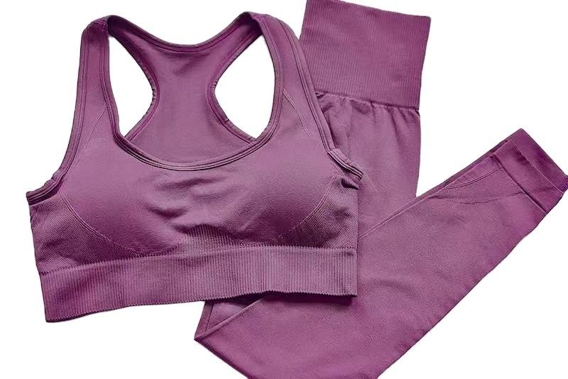 Les guêtres sans couture respirables de soutien-gorge de sports de yoga étirent de hautes guêtres de gymnase de Waisted de tissu