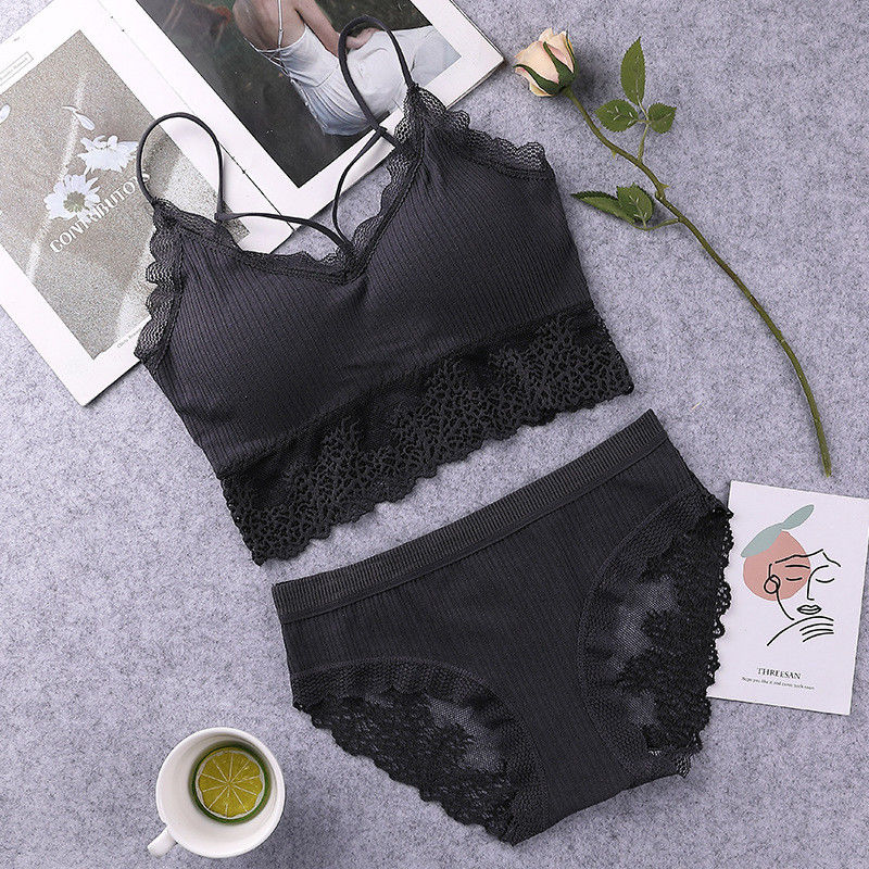Le soutien-gorge sexy enveloppé arrière sans couture de culotte du coton 100kg a placé des soins d'une seule pièce de 95C 95D