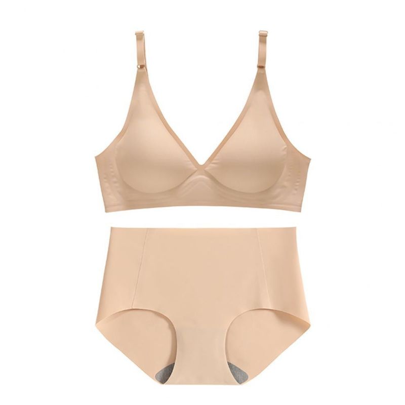 Le décolleté en V sans couture tissé Bralette de Racerback a nervuré 3/4 tasse soulèvent le soutien-gorge
