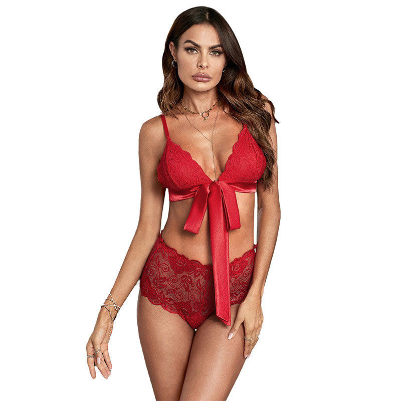le soutien-gorge sexy de culotte de 70C 75A 70B 50kg a placé deux courroies lacent le soutien-gorge de Bralette